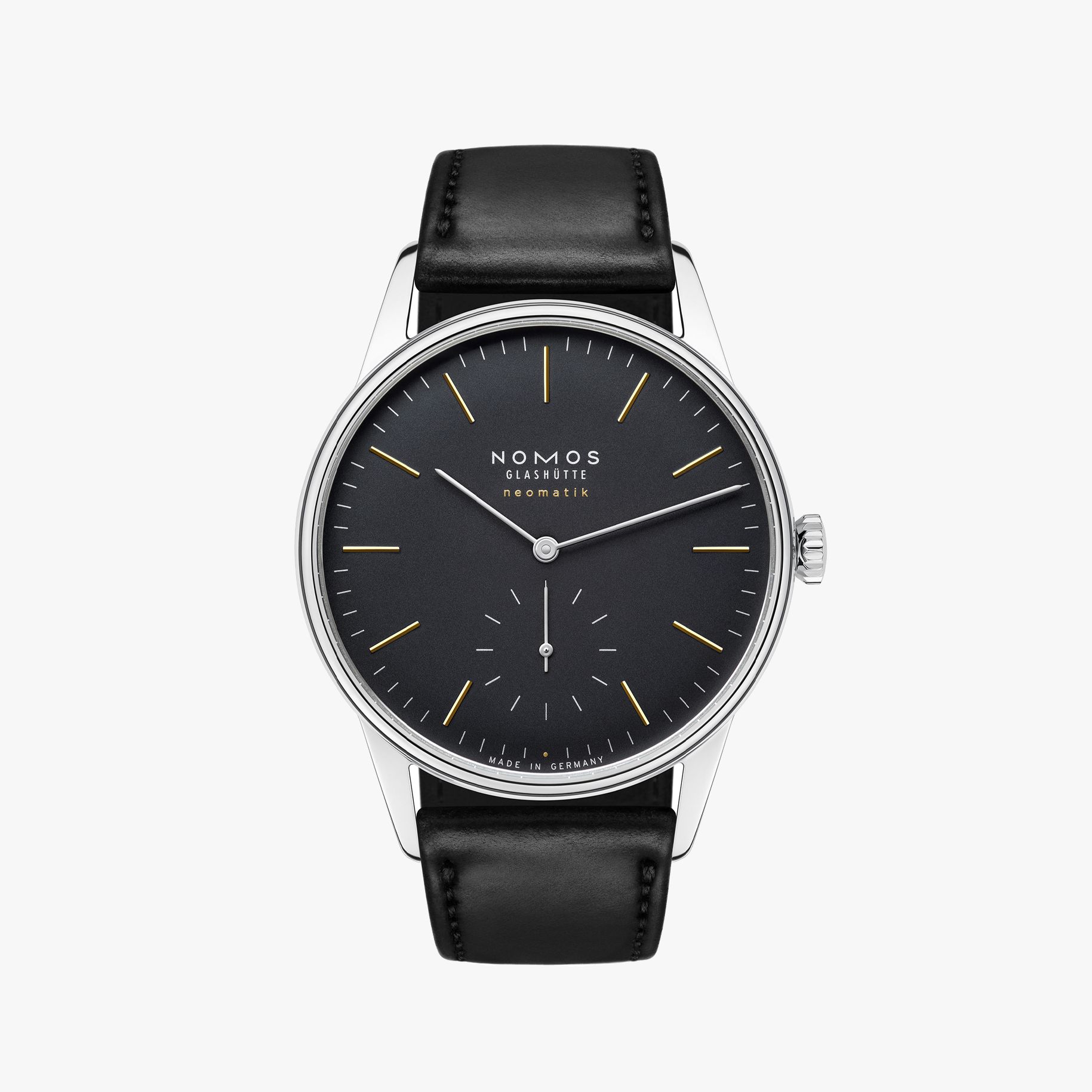 NOMOS オリオン ネオマティック ニューブラック 正面画像 NOMOSGLASHÜTTE＋FORTUNE TIME 表参道ヒルズ店