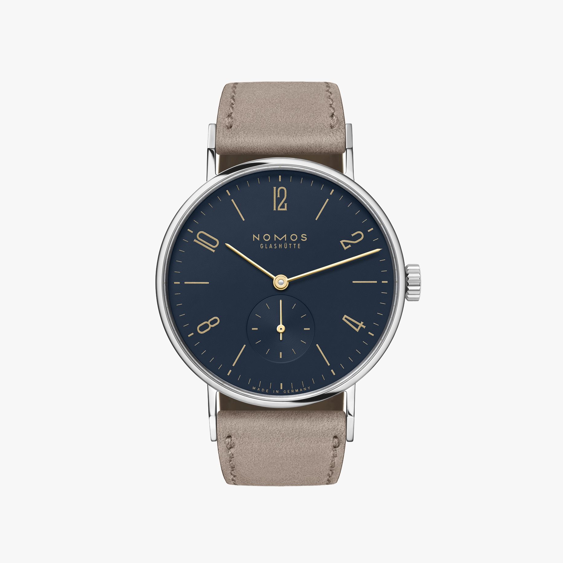 NOMOS GLASHÜTTE タンジェント ミッドナイトブルー NM133 TN1A1BL2 手巻きキャリバー「DUW 4001」にミッドナイトブルーの文字盤。ノモスの定番「タンジェント」の新解釈です。「タンジェント ミッドナイトブルー」の35ミリモデルでは、ゴールドの針と数字が優雅にきらめきます。