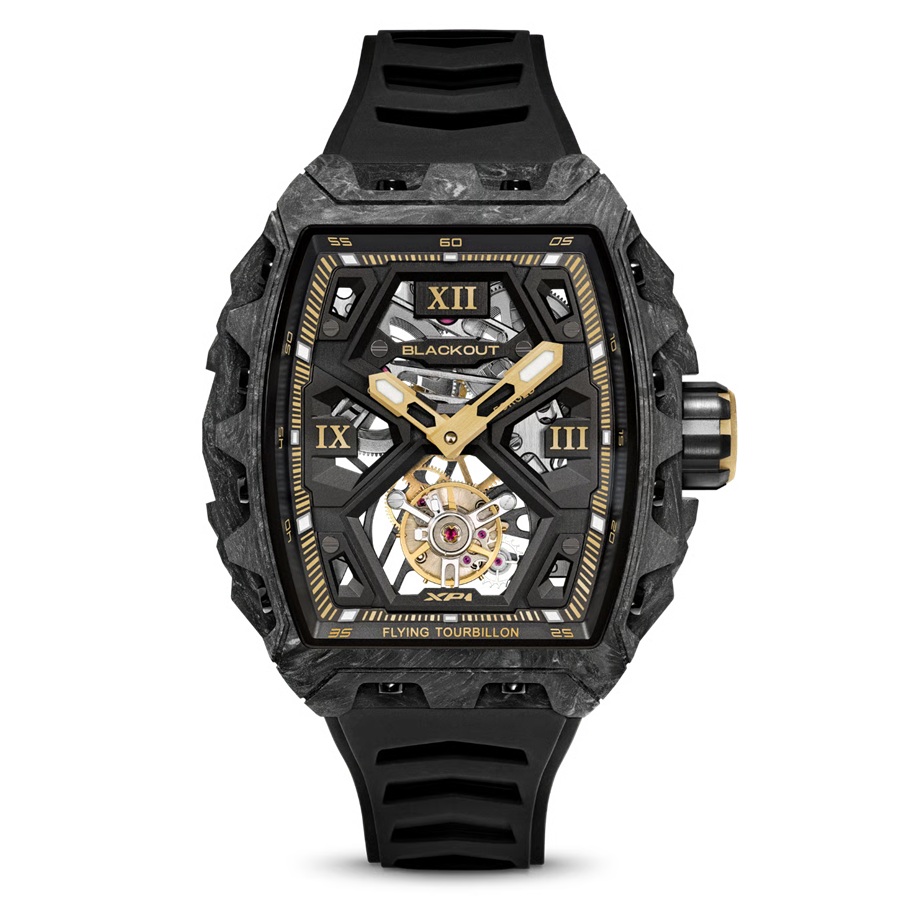 XP1 Tourbillon LT Centurion BOXP1TBLTCGDCN ⾼品質のアジア製トゥールビヨンを輸⼊し、それをスイス・ジュネーブの自社工房で熟練の職人達の手により再構築。部品はスイスの自社工場で徹底的に検査され、必要に応じて加工された後、現地で組み立て。このプロセスにより、手の届く価格でありながら、スイス製の高級トゥールビヨンにも匹敵するクオリティが実現させました。