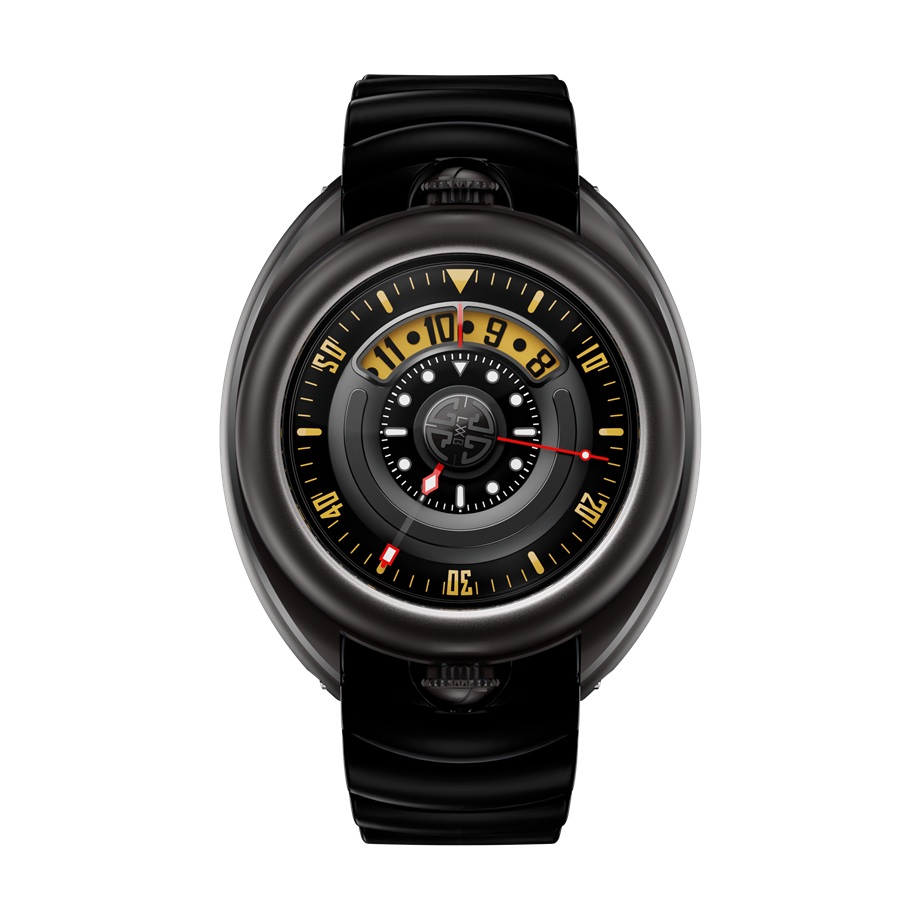 AQUALAB / Anthracite GAAQAN003.R03 Aqualab（アクアラブ）は、ガガ・ラボラトリオのデザインコードを、いかにして本格的なスポーツウォッチへと自然に進化させられるかという探求心から生まれました。こうした創造的な試みにより、ダイナミックなラインや有機的なフォルム、そして伝統的な時計製造へのさりげないオマージュと、力強く現代的な存在感が共存するタイムピースが誕生したのです。  Aqualabは、それぞれがコレクション内の異なる個性を反映した、3つの際立った解釈で展開されています。アンスラサイト – より機能性を重視した解釈。ダークトーンが、この時計の持つテクニカルかつ冒険的な性格を際立たせています。