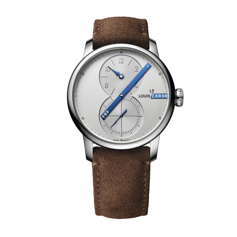 エクセレンスレギュレーターリミテッドエディション LouisErard×SECONDE/SECONDE LE85237AA61BVA31 ヴィンテージウォッチの針を独特の視点からカスタマイズするSECONDE/SECONDE/がこの重大な挑戦に名乗りを上げました。 現代社会の必需品となったインターネットをメカニズムの中心におき、探したいものをつけることが できない恐ろしい「404エラー」を分針で表現しました。 これは「error」とルイ・エラールの「ERARD」がヨーロッパ人の発音が 同じように聞こえることを皮肉ったデザインアイディアです。