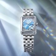 セブンウインドウズ 雪平文字盤 ブレスレット　アイスブルー