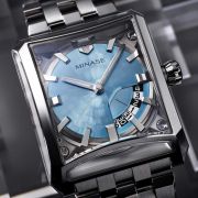 セブンウインドウズ 雪平文字盤 ブレスレット　アイスブルー