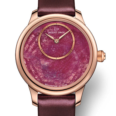 JAQUET DROZ
 Petie Heure Minute 35mm Ruby Heart | ジャケ・ドロー プティ・ウール ミニット 35mm ルビーハート