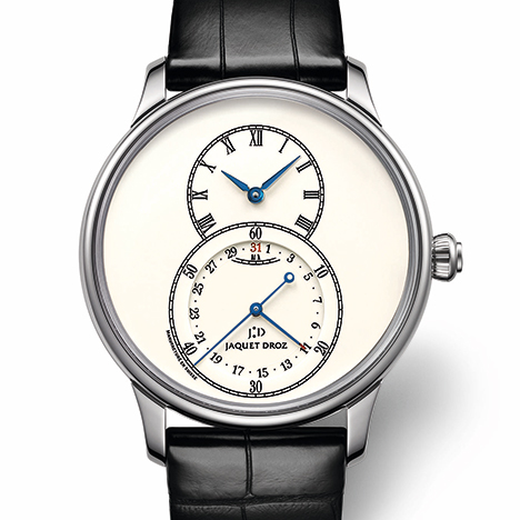 JAQUET DROZ
 Grande Seconde Quantième Ivory Enamel | ジャケ・ドロー グラン・セコンド カンティエーム アイボリーエナメル