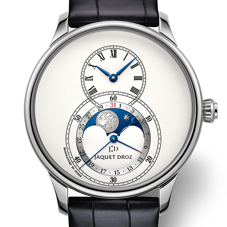 JAQUET DROZ
 Grande Seconde Moon Ivory Enamel | ジャケ・ドロー グラン・セコンド ムーン アイボリーエナメル