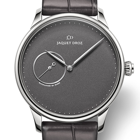 JAQUET DROZ
Grande Heure Minute Ardoise | ジャケ・ドロー グラン・ウール ミニット スレートグレー