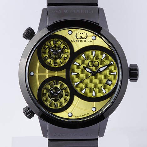 Curtis & Co.
Big Time WORLD 42mm 3Time Zone | カーティス ビッグタイム42ミリ イエロー/ブラックケース
