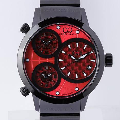 Curtis & Co.
Big Time WORLD 42mm 3Time Zone | カーティス ビッグタイム42ミリ レッド/ブラックケース
