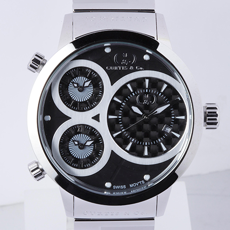 Curtis & Co.
Big Time WORLD 50mm 3Time Zone | カーティス ビッグタイム50ミリ ブラックステンレススティール