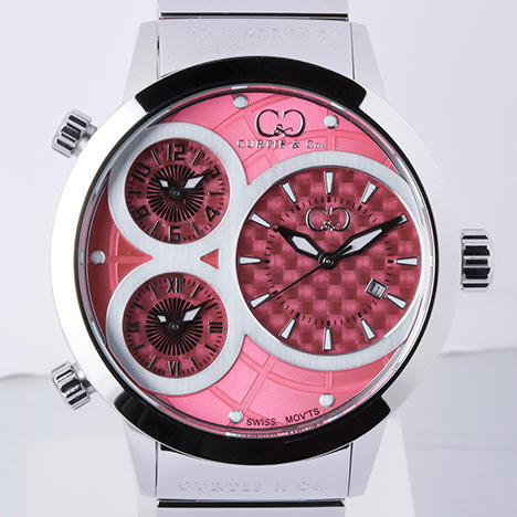Curtis & Co.
Big Time WORLD 50mm 3Time Zone | カーティス ビッグタイム50ミリ ピンクテンレススティール