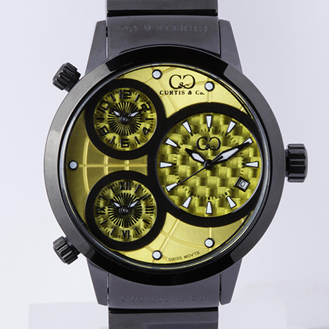 Curtis & Co.
Big Time WORLD 50mm 3Time Zone | カーティス ビッグタイム50ミリ イエロー/ブラックケース