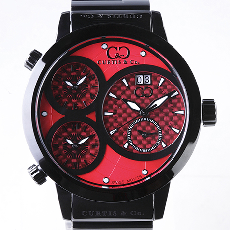 Curtis & Co.
Big Time WORLD 57mm 4Time Zone | カーティス ビッグタイム57ミリ レッド/ブラックケース