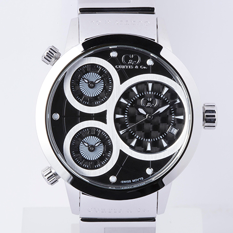 Curtis & Co.
Big Time WORLD 42mm 3Time Zone | カーティス ビッグタイム42ミリ ブラックステンレススティール