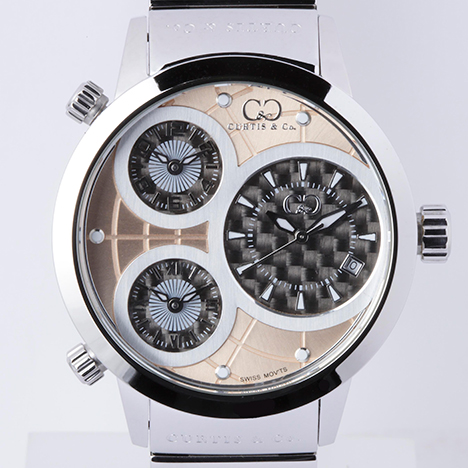 Curtis & Co.
Big Time WORLD 42mm 3Time Zone | カーティス ビッグタイム42ミリ ローズゴールドステンレススティール