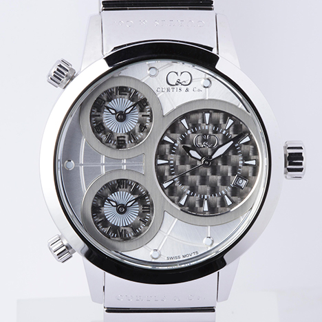 Curtis & Co.
Big Time WORLD 42mm 3Time Zone | カーティス ビッグタイム42ミリ ホワイトテンレススティール