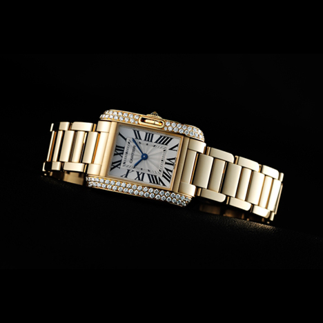 Cartier
 TANK ANGLAISE WATCH SMALL MODEL  | カルティエ タンク アングレーズ SM 18KYG ダイヤモンド 