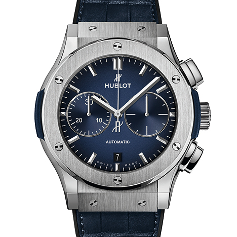 HUBLOT
 CLASSIC FUSION CHRONOGRAPH TITANIUM DEEP BLUE | ウブロ クラシック・フュージョン クロノグラフ チタニウム ディープブルー