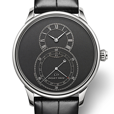 JAQUET DROZ
 Grande Seconde Quantieme All balck Silver Index | ジャケ・ドロー グラン・セコンド カンティエーム オール ブラック シルバーインデックス