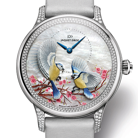 JAQUET DROZ
 Petite Heure Minute Relief Seasons Spring | ジャケ・ドロー プティ・ウール ミニット レリーフ シーズン スプリング