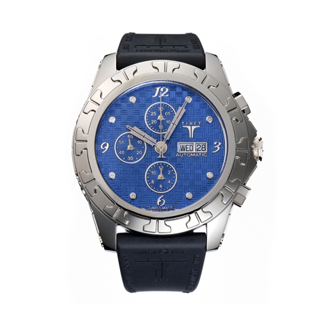 TIRET
 AUTOMATIC CHRONOGRAPH 100 Blue Enamel 8 points Dia | ティレット オートマティック クロノグラフ 100 ブルー エナメル 8 ポイントダイア