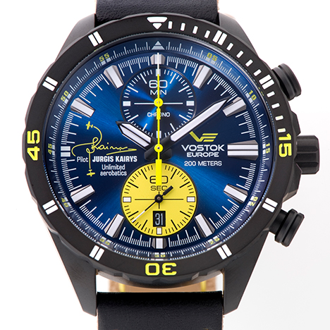 VOSTOK EUROPE
 VOSTOK EUROPE Almaz Chrono Titan Jurgis Kairys | ボストーク ヨーロッパ ヴォストーク ヨーロッパ　世界NO1エアロバティックパイロット ユルギス・カイリスモデル