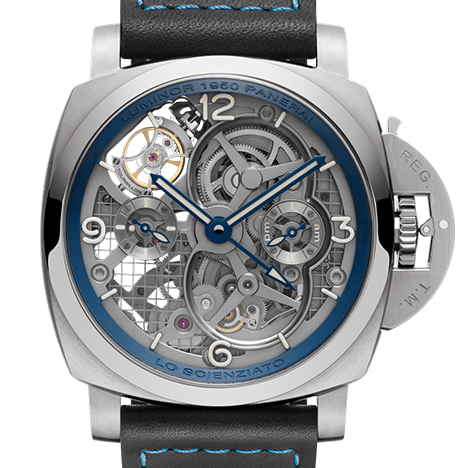 LO SCIENZIATO LUMINOR 1950 TOURBILLON GMT TITANIO - 47MM(ロ シェンツィアート ルミノール 1950 トゥールビヨン GMT チタニオ - 47mm)