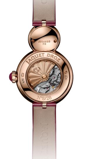 JAQUET DROZ(ジャケ・ドロー) ルビーハートでレディ 8 プティを赤く染めた、ジャケ・ドローのバレンタインデー限定モデル