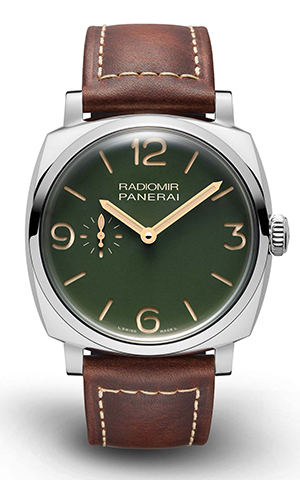 PANERAI(パネライ) 4つのアイコニックでクラシックなラジオミールにマットグリーンダイアルのブティック限定モデルが登場