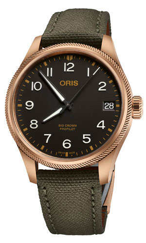 ORIS(オリス) 2021新作 シリーズ初のブロンズモデル。オリス「ビッグクラウン プロパイロット ビッグデイト ブロンズ」