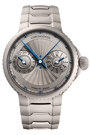 CHRONOSWISS(クロノスイス) 2026新作 クロノスイス「パルス GMT シルバー ギョーシェ」