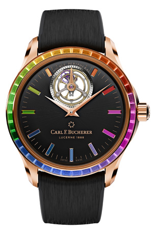 CARL F. BUCHERER(カール Ｆ. ブヘラ) 2023新作 様々な色彩が溢れる地上の楽園。カール F. ブヘラ「マネロトゥールビヨン ダブルペリフェラル パラダイス」