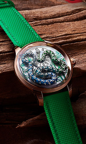 JAQUET DROZ(ジャケ・ドロー) 来るべき新年に向けて。巳年に向けたユニークな2つのモデル。ジャケ・ドロー「オフィディアン・アワー」