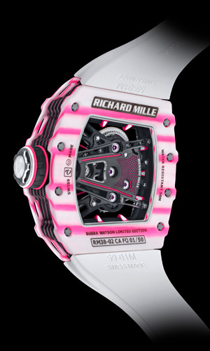 RICHARD MILLE(リシャール・ミル) 2022新作 バッバのラッキーカラーであるピンクを起用。リシャール・ミル「RM 38-02 トゥールビヨン バッバ・ワトソン」