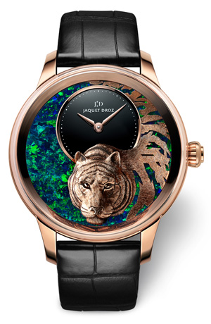 JAQUET DROZ(ジャケ・ドロー) 2022新作 中国の春節を祝う、寅年限定の3組のユニークなタイムピース。ジャケ・ドロー「プティ・ウール　ミニット　レリーフ　タイガー」「タイガー・オートマトン　オパール」