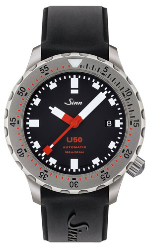 SINN(ジン) 2020新作 Uボート・スチールを採用した500m防水のダイバーズウォッチ。ジン「U50」シリーズ