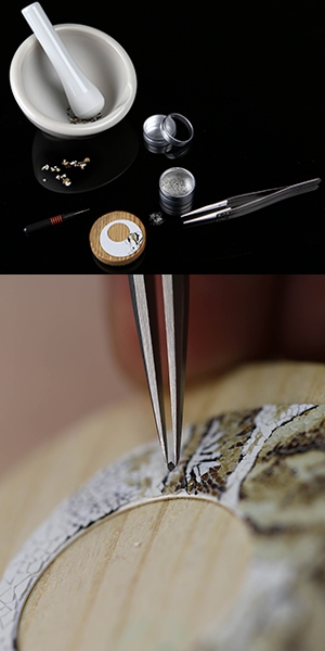 JAQUET DROZ(ジャケ・ドロー) アジアの伝統芸術工芸(エッグシェル・モザイク)を文字盤に取り入れた プティ・ウール ミニット エレファント モザイク