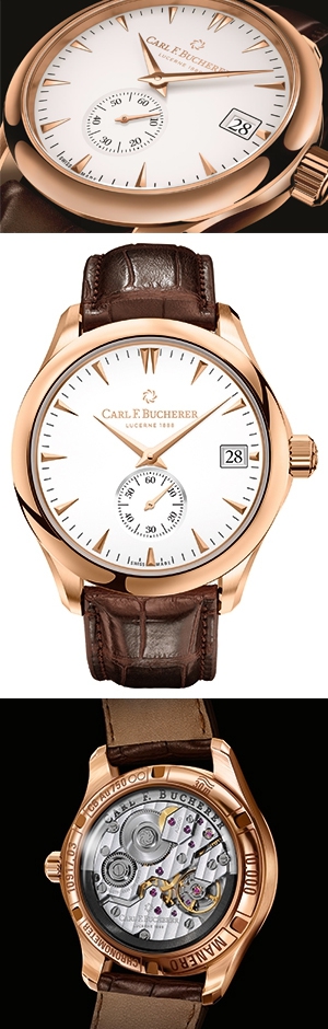 CARL F. BUCHERER(カール Ｆ. ブヘラ) 2016バーゼル最新作：新作ムーブメントとエレガンスの競演「マネロ ペリフェラル」