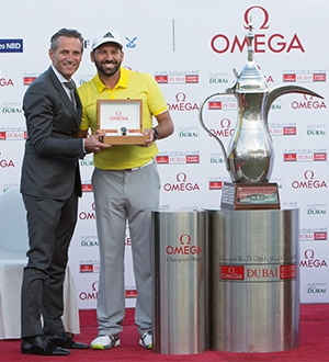 OMEGA(オメガ) 2017年 「オメガ ドバイ デザート クラシック」でセルヒオ・ガルシア選手が優勝
