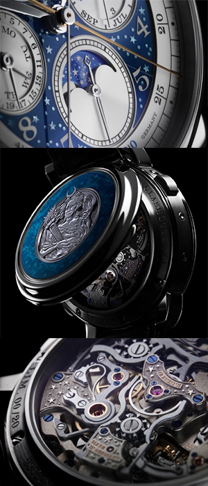 A. LANGE & SÖHNE(A.ランゲ&ゾーネ) 青く輝く工芸美。「1815 ラトラパント・パーペチュアルカレンダー・ハンドヴェルクスクンスト」