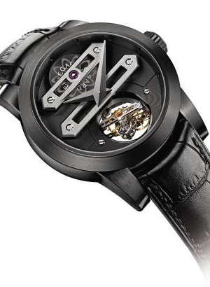 GIRARD-PERREGAUX(ジラール・ペルゴ) 2つの同心ケージを繋ぎ、調整部分で多次元の回転を可能にした 「DLCチタン バイアクシャル トゥールビヨン」世界限定8本で登場