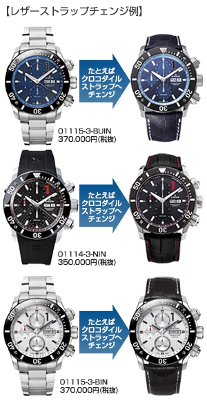 EDOX(エドックス) クラスワン全品を対象に スペアストラップがもらえるキャンペーンを開催