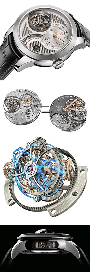GIRARD-PERREGAUX(ジラール・ペルゴ) 重力を超越する、ホワイトゴールドのトライアクシャル トゥールビヨン