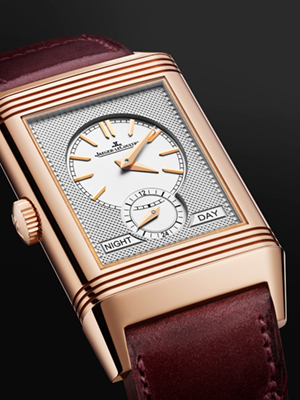 JAEGER-LECOULTRE(ジャガー・ルクルト) ジャガー・ルクルトからレベルソ90周年を記念して、バーガンディレッドの特別な新作「レベルソ・トリビュート・デュオ・ファリアーノ」が登場