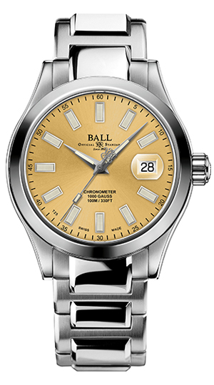 BALL WATCH(ボール ウォッチ) 2026新作 確かな精度と信頼性を礎に、落ち着いた華やかさを纏う。ボール ウォッチ「エンジニア III マーベライト クロノメーター 40」にゴールドカラー文字盤が新登場