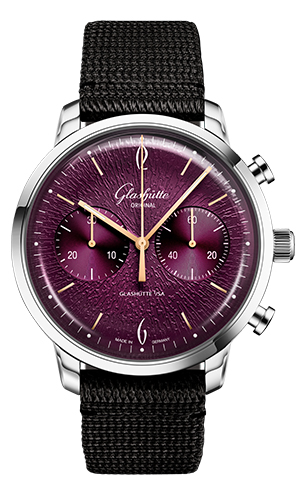GLASHÜTTE ORIGINAL(グラスヒュッテ・オリジナル) 2026新作 きらめくパープルの文字盤が時を刻む。グラスヒュッテ・オリジナル「シックスティーズ・クロノグラフ・アニュアルエディション」