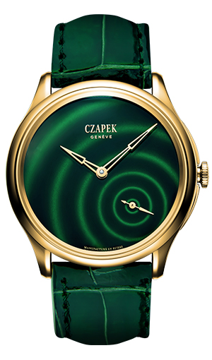 CZAPEK(チャペック) 2026新作 一滴ずつ、朝露をとらえるグリーンエナメル。チャペック「プロムナード グット・ドゥ・ロゼ」