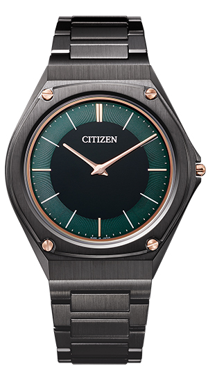 CITIZEN(シチズン) 2026新作 世界最薄1.00mmの光発電ムーブメントを搭載する「エコ・ドライブ ワン」に、ブラックとグリーンのコントラストが際立つ限定モデルが登場！