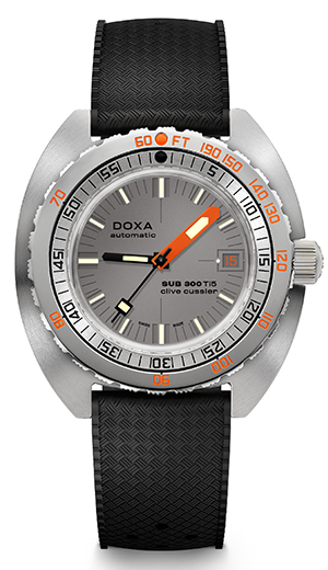 DOXA(ドクサ) 2026新作 オリジナルのアイコンへの回帰。グレード5チタンで再解釈された不朽の伝説へのオマージュ。ドクサ「SUB 300 Ti5 Clive Cussler」