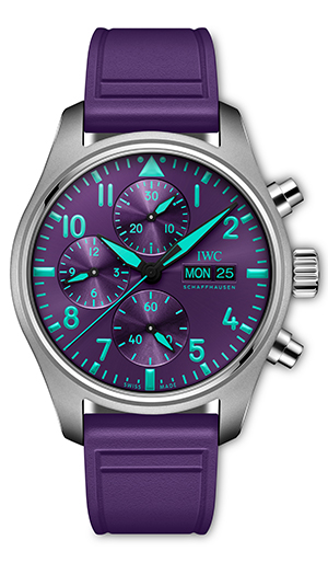 IWC(アイ・ダブリュー・シー シャフハウゼン) 2026新作 IWCシャフハウゼン、シンガポールグランプリに敬意を表し、鮮やかなパープルの文字盤を備えたF1™チームウォッチ、「パイロット・ウォッチ・クロノグラフ 41 Mercedes-AMG PETRONAS Formula One™ Team」を発表